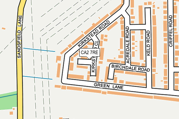 CA2 7RE map - OS OpenMap – Local (Ordnance Survey)
