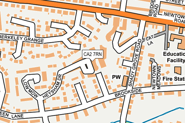 CA2 7RN map - OS OpenMap – Local (Ordnance Survey)