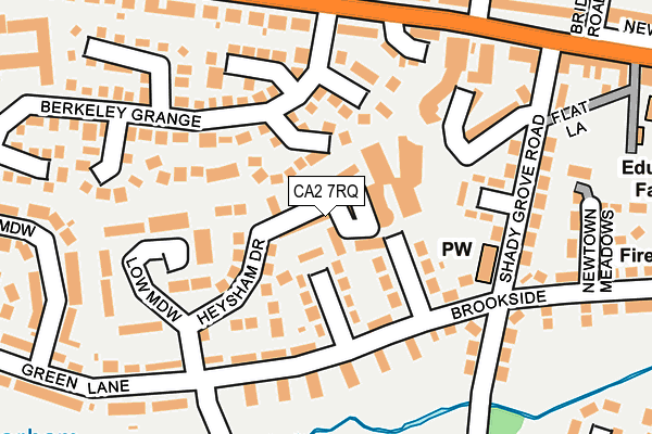 CA2 7RQ map - OS OpenMap – Local (Ordnance Survey)