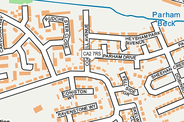 CA2 7RS map - OS OpenMap – Local (Ordnance Survey)