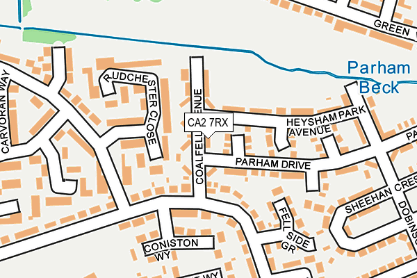 CA2 7RX map - OS OpenMap – Local (Ordnance Survey)