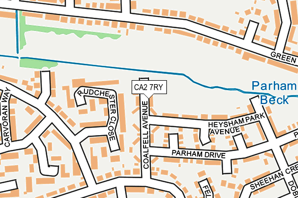 CA2 7RY map - OS OpenMap – Local (Ordnance Survey)