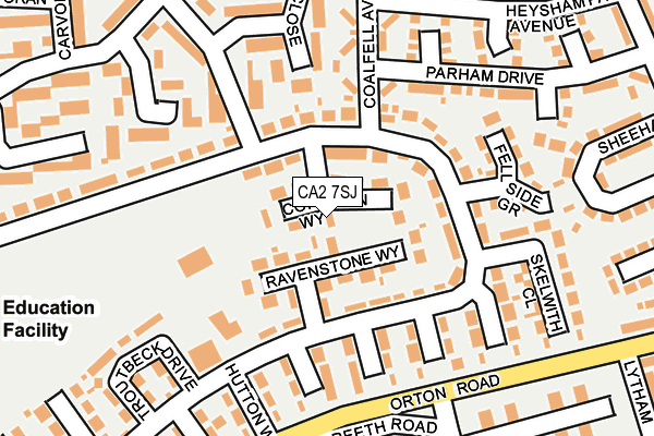 CA2 7SJ map - OS OpenMap – Local (Ordnance Survey)