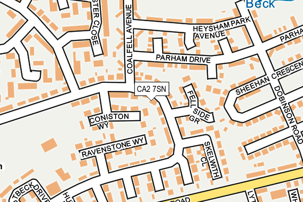 CA2 7SN map - OS OpenMap – Local (Ordnance Survey)