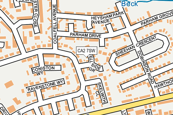 CA2 7SW map - OS OpenMap – Local (Ordnance Survey)
