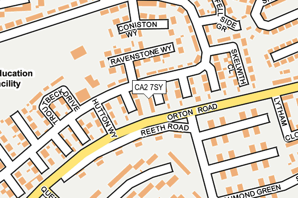 CA2 7SY map - OS OpenMap – Local (Ordnance Survey)
