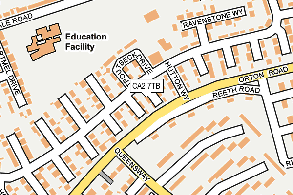 CA2 7TB map - OS OpenMap – Local (Ordnance Survey)