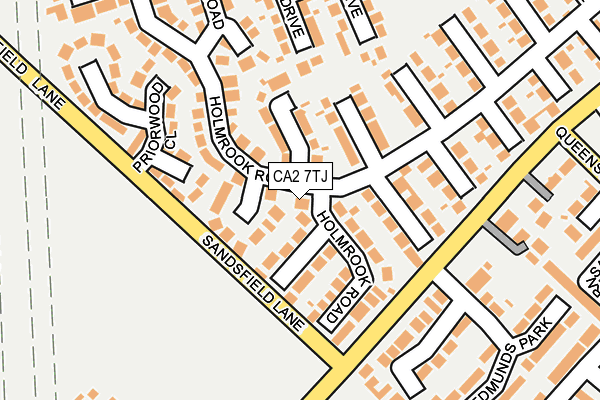 CA2 7TJ map - OS OpenMap – Local (Ordnance Survey)