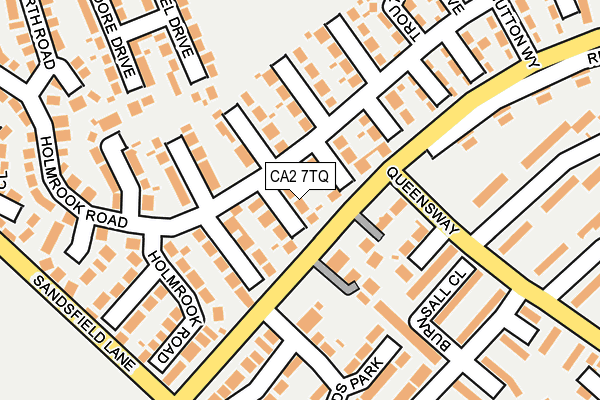 CA2 7TQ map - OS OpenMap – Local (Ordnance Survey)