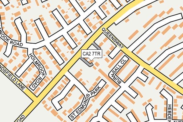 CA2 7TR map - OS OpenMap – Local (Ordnance Survey)