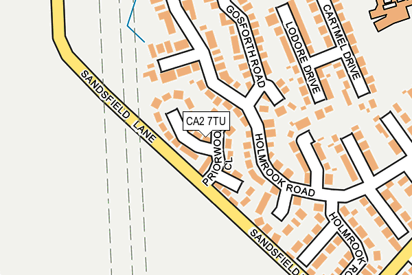 CA2 7TU map - OS OpenMap – Local (Ordnance Survey)