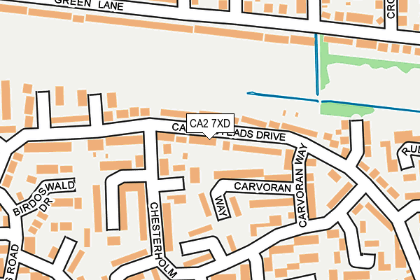 CA2 7XD map - OS OpenMap – Local (Ordnance Survey)