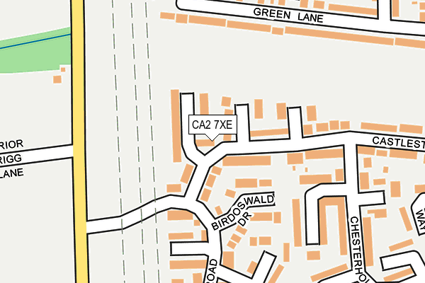 CA2 7XE map - OS OpenMap – Local (Ordnance Survey)