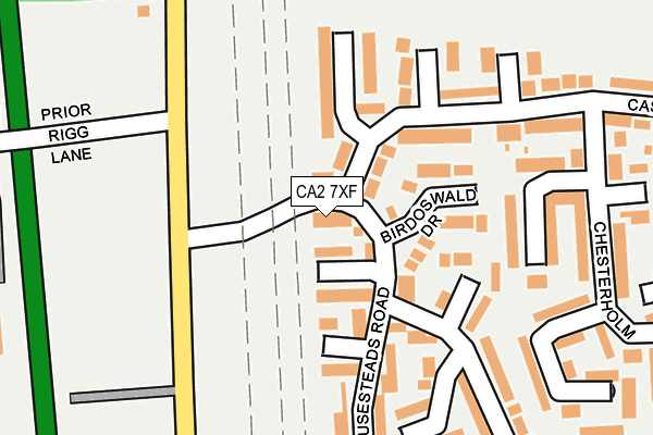 CA2 7XF map - OS OpenMap – Local (Ordnance Survey)