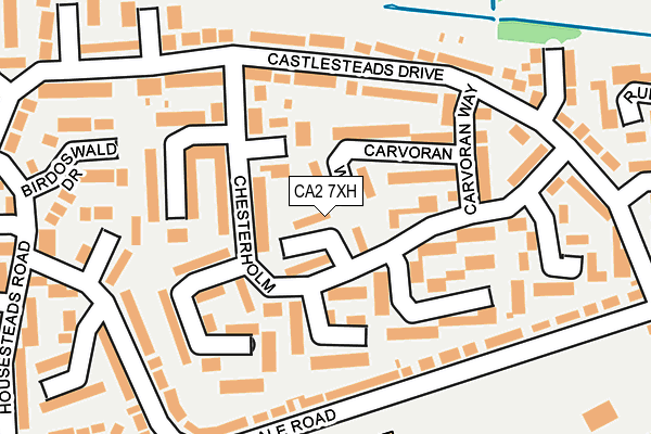 CA2 7XH map - OS OpenMap – Local (Ordnance Survey)
