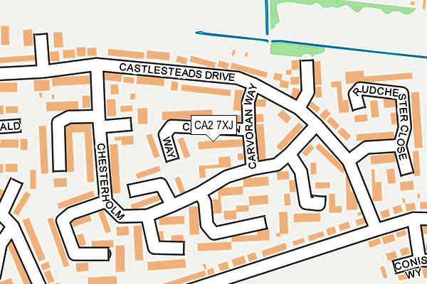 CA2 7XJ map - OS OpenMap – Local (Ordnance Survey)