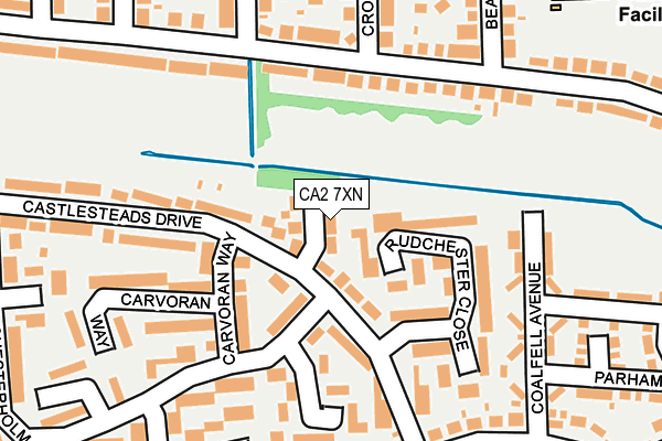 CA2 7XN map - OS OpenMap – Local (Ordnance Survey)