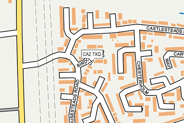 CA2 7XQ map - OS OpenMap – Local (Ordnance Survey)