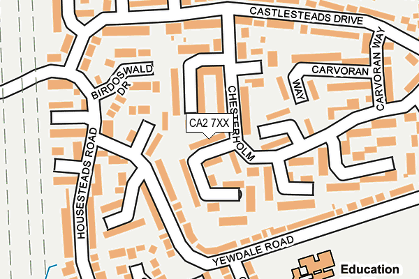 CA2 7XX map - OS OpenMap – Local (Ordnance Survey)