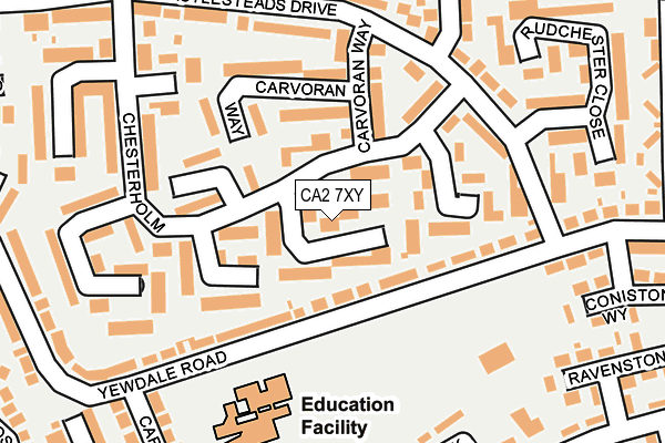 CA2 7XY map - OS OpenMap – Local (Ordnance Survey)