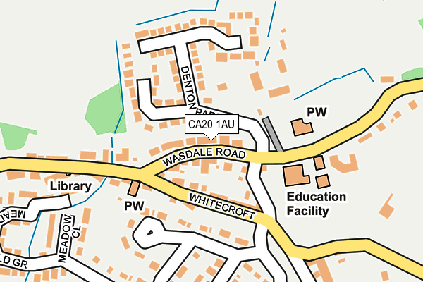 CA20 1AU map - OS OpenMap – Local (Ordnance Survey)