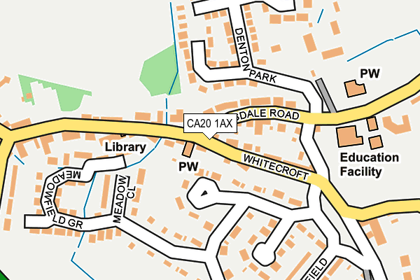 CA20 1AX map - OS OpenMap – Local (Ordnance Survey)
