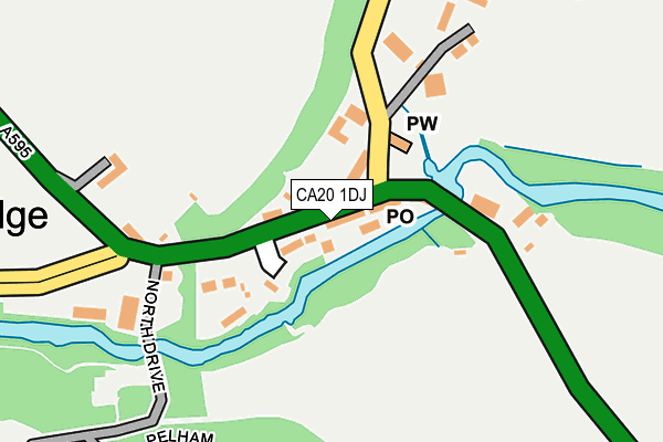 CA20 1DJ map - OS OpenMap – Local (Ordnance Survey)