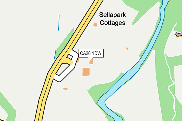 CA20 1DW map - OS OpenMap – Local (Ordnance Survey)