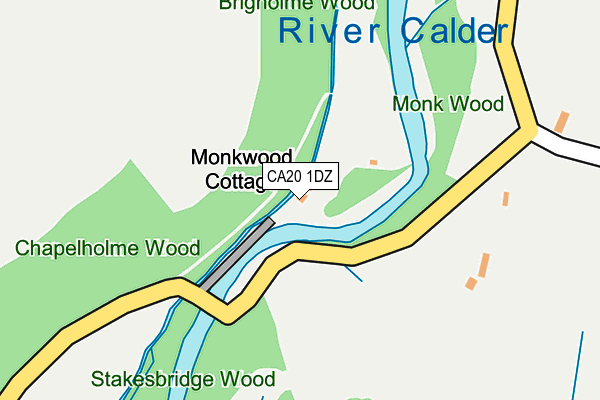 CA20 1DZ map - OS OpenMap – Local (Ordnance Survey)