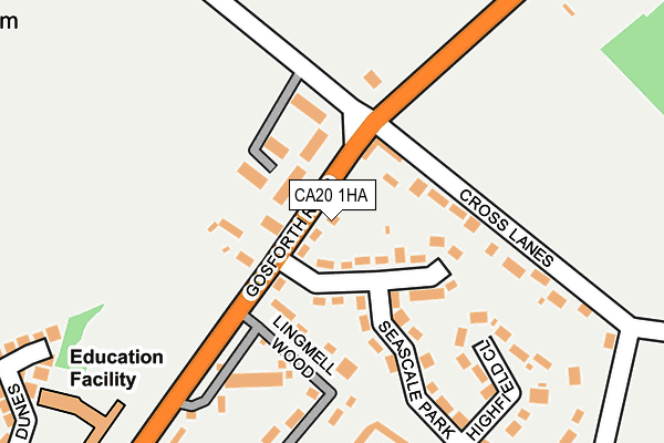 CA20 1HA map - OS OpenMap – Local (Ordnance Survey)