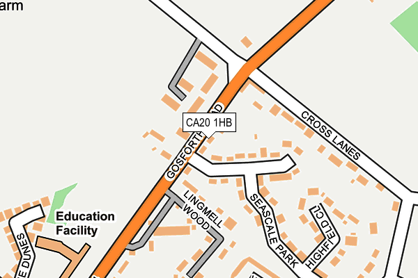 CA20 1HB map - OS OpenMap – Local (Ordnance Survey)