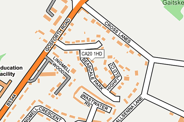 CA20 1HD map - OS OpenMap – Local (Ordnance Survey)