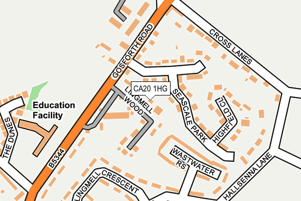 CA20 1HG map - OS OpenMap – Local (Ordnance Survey)