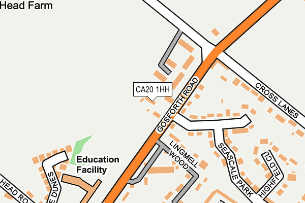 CA20 1HH map - OS OpenMap – Local (Ordnance Survey)