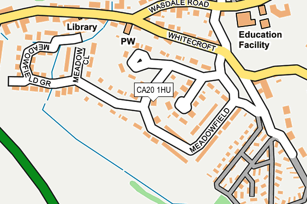 CA20 1HU map - OS OpenMap – Local (Ordnance Survey)