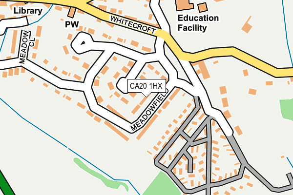 CA20 1HX map - OS OpenMap – Local (Ordnance Survey)