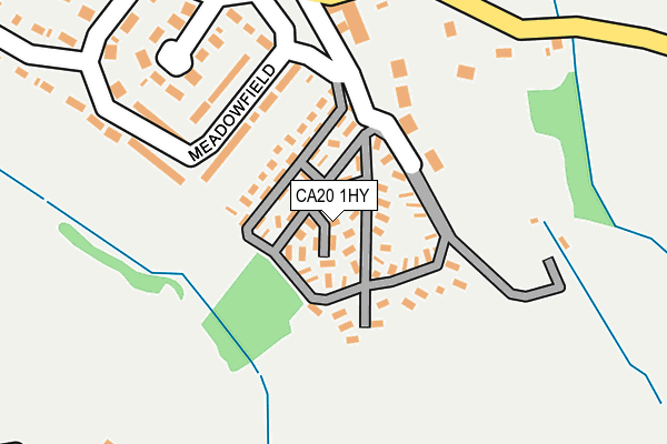 CA20 1HY map - OS OpenMap – Local (Ordnance Survey)