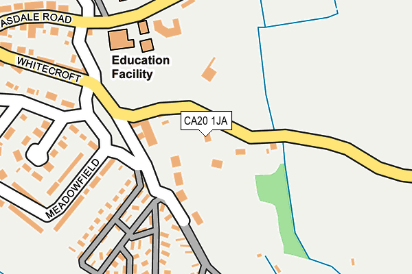 CA20 1JA map - OS OpenMap – Local (Ordnance Survey)