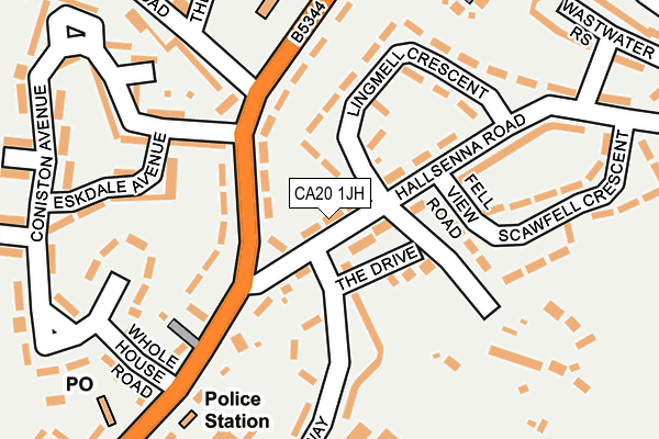 CA20 1JH map - OS OpenMap – Local (Ordnance Survey)