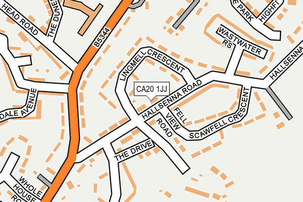 CA20 1JJ map - OS OpenMap – Local (Ordnance Survey)