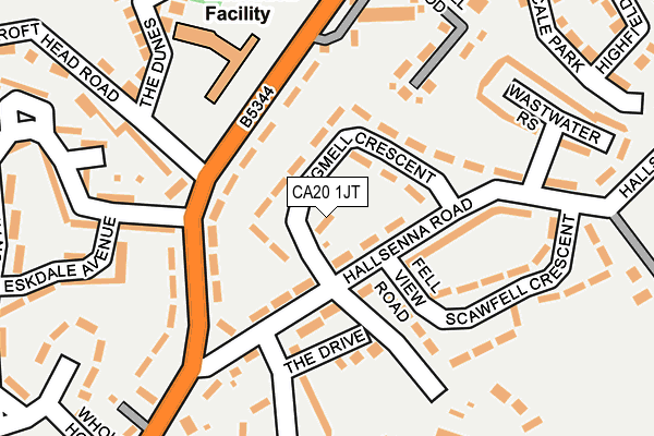 CA20 1JT map - OS OpenMap – Local (Ordnance Survey)