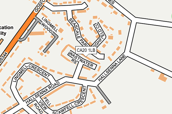 CA20 1LB map - OS OpenMap – Local (Ordnance Survey)