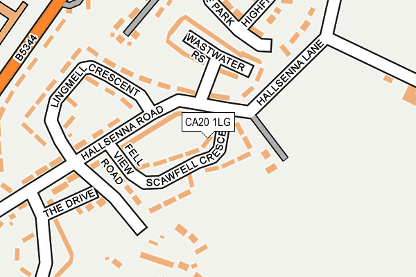 CA20 1LG map - OS OpenMap – Local (Ordnance Survey)