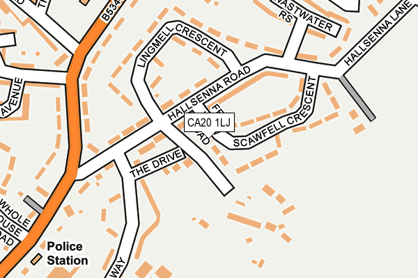 CA20 1LJ map - OS OpenMap – Local (Ordnance Survey)