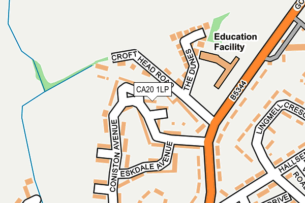 CA20 1LP map - OS OpenMap – Local (Ordnance Survey)