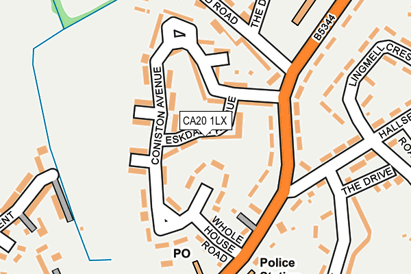 CA20 1LX map - OS OpenMap – Local (Ordnance Survey)