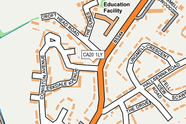 CA20 1LY map - OS OpenMap – Local (Ordnance Survey)