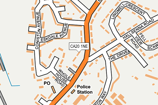 CA20 1NE map - OS OpenMap – Local (Ordnance Survey)