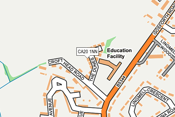 CA20 1NN map - OS OpenMap – Local (Ordnance Survey)