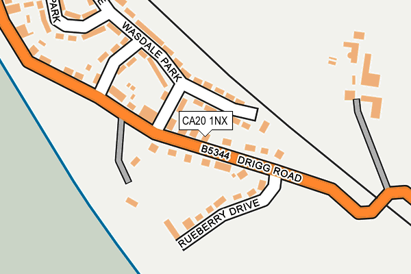 CA20 1NX map - OS OpenMap – Local (Ordnance Survey)